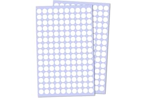 TOWNSTIX 10mm Gommettes Autocollantes Rondes - Blanc, 3000 Pieces