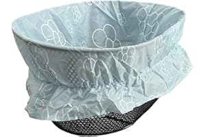 Think Aloha - Copri Cestino Bici Impermeabile con Fiori - Si Adatta a Cestini Bicicletta Ovali - Fodera Cestino Bici Impermeabile - Accessori Bici Stile Vintage