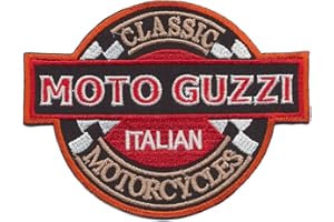 Moto Guzzi Aufnäher Patches Aufbügler Motorrad Biker Classic Italian Motorcycles