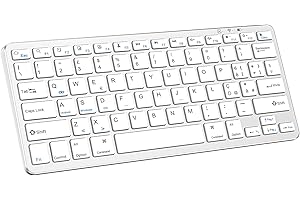 KARFUN Tastiera Bluetooth per iPad 9th 10th,compatibile con iPad 10.9/10.2'/9.7', iPad Pro 11'/iPad Pro 12.9',iPad Air/iPad Mini/iPhone/Windows/Android/iOS/,Tastiera Portatile con Tablet Layout Italia