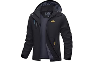 MAGCOMSEN Womens Outdoor Hiking Jackets Lightweight Waterproof Softshell Rain Jacket with Hood