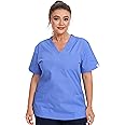 JONATHAN UNIFORM Women Tunic Scrub Top with 3 Pockets for Dental, Carer, Vet
