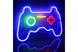 Ineonlife Juego Signos de Neón Xbox LED, Arte de Pared Azul, Luz de Noche para Niños Sala de Juegos Bar Dormitorio Decoración del Hogar 16''x11''