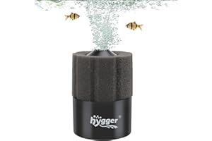 Hygger Filtro de Esponja para Acuario,Filtro Interior de Acuario,Aquarium Filter Fish Tank Filter con Bolas de Cerámica Filtradas para 5-91 litros Breeding Fry Shrimp Snails Betta Tank(S)