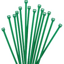 Evoges Kabelbinder Grün, 2,5 X 200 Mm – 100 Stück, 8 Kg Zugfestigkeit