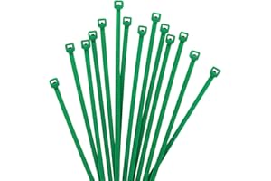 XINGO 1000 Piezas Verde Bridas para cables profesionales, 100mm x 2.5mm,Resistentes UV, Bridas para Cables Para Oficina, Hogar, Exteriores