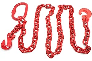 JOMA-TECH Catena forestale quadrata, 8 mm con accorciamento e gancio, catena posteriore [2,5 m 8 mm ]