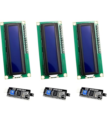 LCD1602 Bleu - Écran technologie LCD série IIC I2C TWI 1602, compatible avec Ardu37R3 Mega 2560