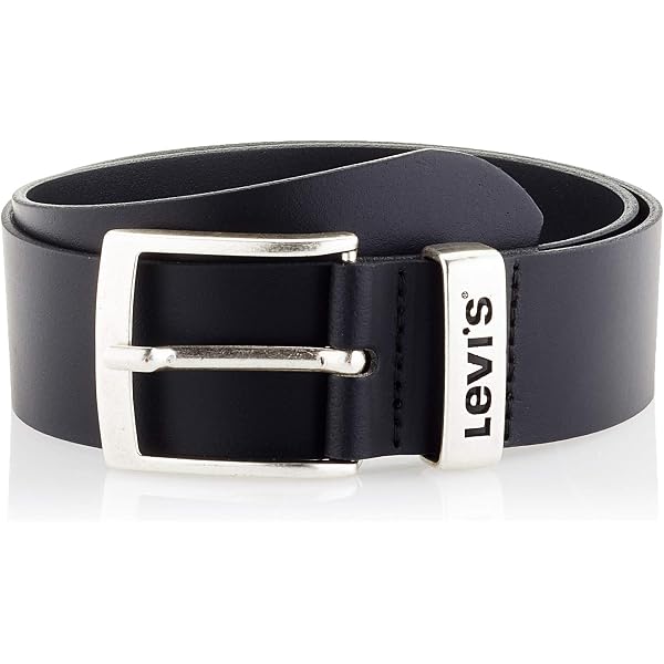 MUSTANG Cintura Uomo In Pelle Bovina – Liscia, Larghezza 35 Mm, Fibbia Annerita, Colori: Nero, Marrone, Grigio (Taglia 90 Cm / 97 Cm)