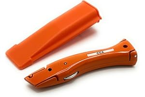CCA TradeUnderlay Orange Carpet Fitter Knife Economy Tool with Holster