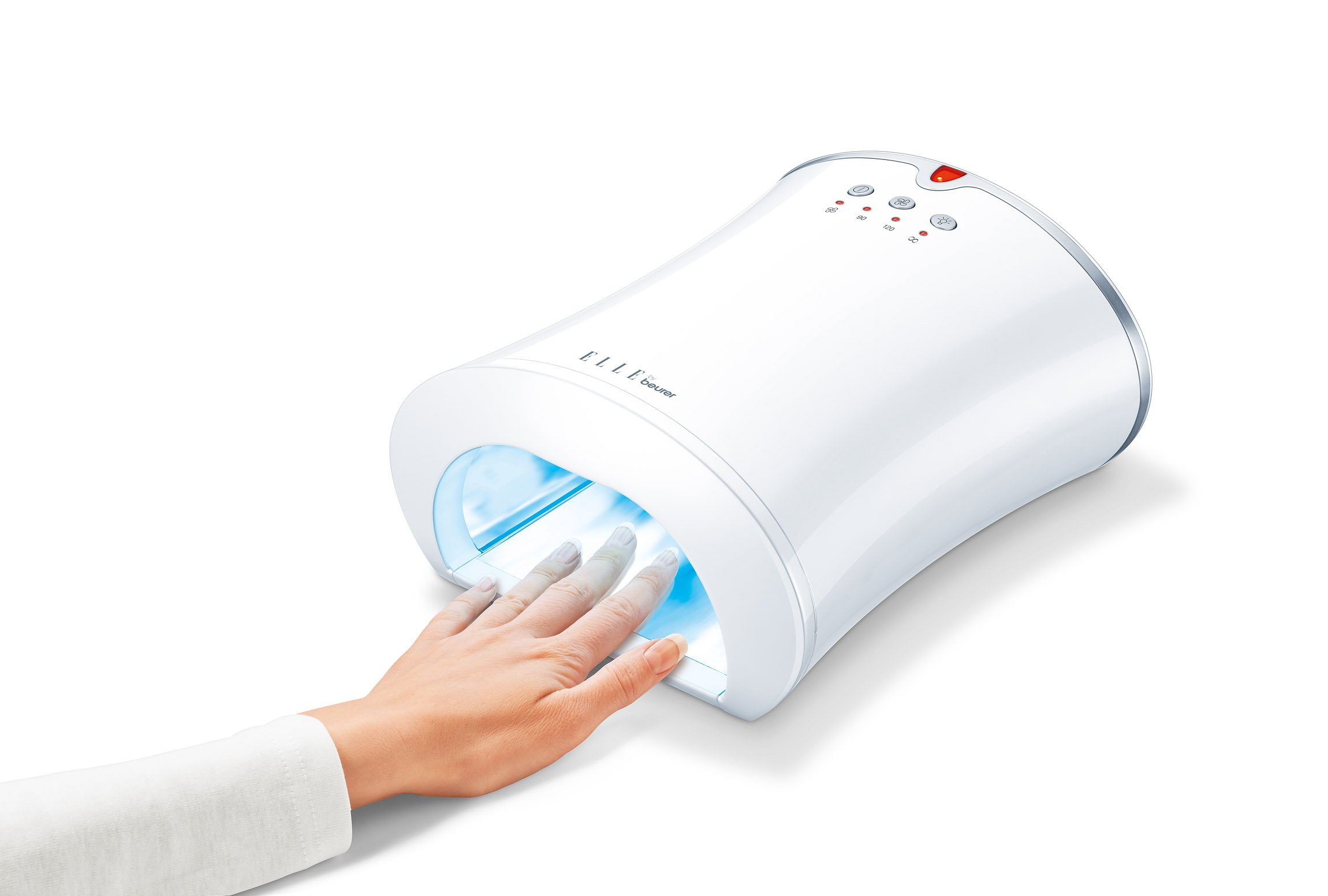 Beurer MP48 Secador Uña scon Luz UVA Compacto, Blanco, 18 LEDs,  Temporizador, Secado Rápido | mejorcrema.es
