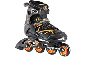 Nils Extreme Inliner ABEC9 - Patines en línea para hombre (80 mm, talla 39-45), color naranja