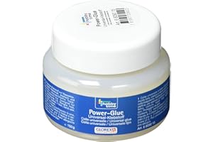 GLOREX 6 8090 15 - Klej uniwersalny Power Glue, 150 ml, uniwersalny klej, nie zawiera rozpuszczalników, wysycha przezroczysty, nadaje się do wszystkich materiałów.