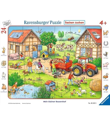 RAVENSBURGER PuzzleBall 3D Puzzle Animali 240 Pezzi Bambini