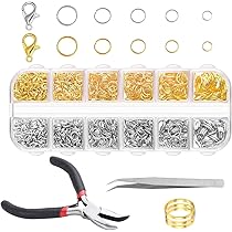 Anneaux De Saut,1170 Pcs Or Anneaux Ouvert Jump Ring Anneau De Jonction,pour DIY La Fabrication De Bijoux Colliers 3mm 4mm 5mm 6mm 7mm 8mm 10 Mm