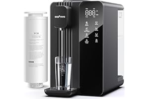 Ecoviva Mate 4 Countertop Reverse Osmosis Water Filter System with UV, BPA Free, 7-Stage Filter, Pure and Clean Water 3:1, Instant-Hot, Indoor No Installation, Meet NSF/ANSI 58 Desktop Water Purifier