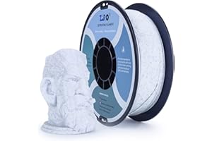 ZIRO PLA filamento de 1,75 mm de piedra filamento impresora 3D serie PLA piedra de 1,75 mm 1kg, precisión dimensional +/- 0,05mm,Azul y blanco