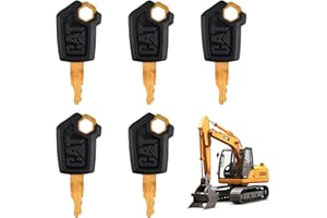 Joyan 2 Pezzi 5P8500 Chiavi di Accensione di Ricambio, Chiavi di Accensione Dell'escavatore, Chiave di Commutazione Universale, Chiavi per Macchine Edili, per Escavatori Camion Caricatore Bulldozer