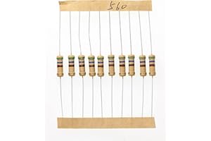 HUABAN 100 Piezas 1 Watts 1W 560R 560 Ohm 5% Resistencia de película de carbono