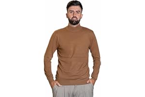 POSITANOCOAST Dolcevita Uomo Invernale Elegante Mezzo Collo Made in Italy Modello Avellino Pullover Caldo a Maniche Lunghe Maglioncino Slim Fit