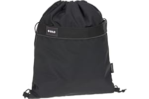 Bold Lässig Kinder Turnbeutel Sportbeutel mit Rucksackfunktion/School String Bag Bold Black