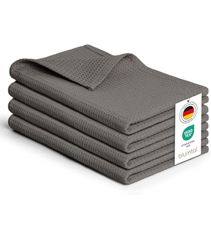 Zyiphor Lot De 5 Torchons De Cuisine 45x65 Cm 100% Coton