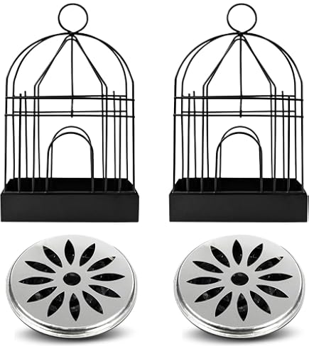 Porta Zampirone In Acciaio Inox 2 Pezzi – Supporto Per Bobine Antizanzare Con Coperchio, Portatile Per Esterno