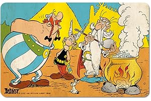 LOGOSHIRT Planche de petit-déjeuner Motif Astérix et Obélix une portion supplémentaire de potion magique – Produit d'origine sous licence