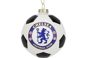 Tree Buddees x Chelsea F.C. Official Football Club Bauble Limited Edition Christmas Ornament - Premier League Soccer Team (Chelsea F.C. Glass Ball)