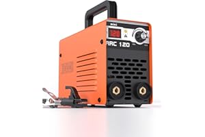 FEIFANKE 120A Saldatrice Elettrodo ARC120 Mini Saldatrice Inverter MMA/Lift TIG con Display Digitale LED, Avvio Caldo, Anti Stick, DC 230V, IGBT