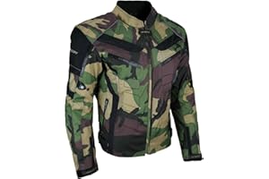 HEYBERRY Motorrad Jacke Motorradjacke Camouflage Woodland Gr. M bis 7XL
