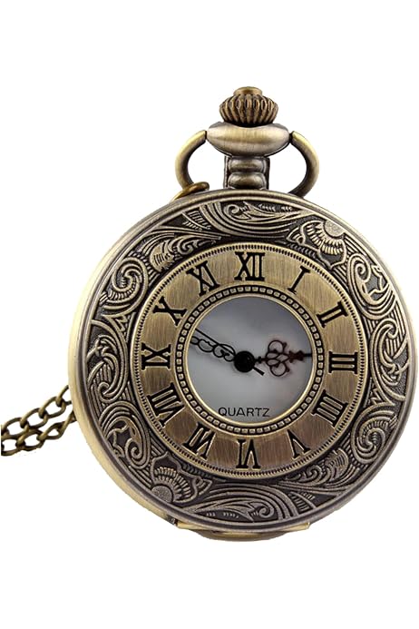 LUCKDANO Chaîne De Montre De Poche Rétro 44cm - Métal - Porte-clés Décoratif - Cadeau Vintage