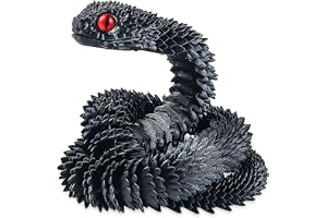 3D-tryckt ormleksak 60 cm 3D-tryck lång mystisk rörlig 3D-tryckt orm 3D leksak påsk för heminredning för vuxna