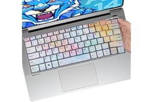 MUBUY-GOL Pokrowiec na klawiaturę do nowego Lenovo Yoga 6, Lenovo Yoga 5i 7i 9i 14 cali | Idepad S540 S940 14" lLenovo Ideapad Flex 5 5g 14" | Lenovo Ideapad 5 14" | Lenvo Flex 5 14" | Lenvo Idepad 14" skóra klawiatury Lenvo Idepad 14" Olśnij