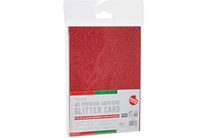 Dovecraft DCGCD047 A5 Adhesive Glitter Sheets-Festive, Papel, Multicolour