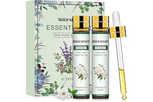 MIGCAPUT Aceite Esencial de Gardenia 2 x 10ML, 100% Puro Natural Aceites Esenciales de Aromaterapia de Grado Terapéutico, Set de Aceites Esenciales para Humidificador Difusor, SPA, Masaje, Jabón