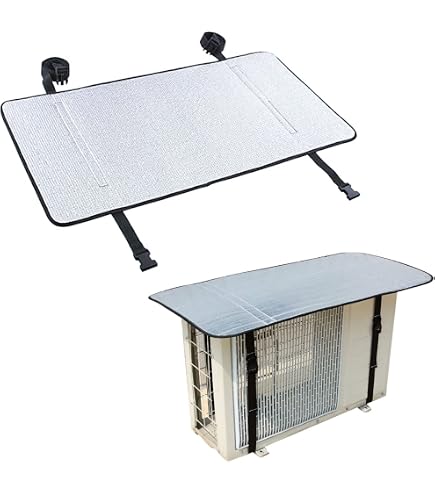 BPILOT Housse Protection Climatiseur Extérieur - Couverture PVC Imperméable Anti-UV