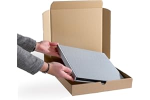 ENVELOPPEBULLE Lot de 5 Boîtes postales extra-plates CARREES format 320x320x50 mm