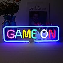 JEMESI Enseigne Néon à DEL Bleue à Intensité Variable Pour