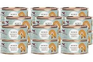 Terra Canis Coniglio, zucchina, albicocca & borragine - Alimento umido Minis, 18x100g I Alimento premium per cani con ingredienti di autentica qualità human-grade al 100% I Ricco di calcio, grain-free