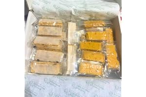 GENÉRICO Porciones de Turrón Artesano a granel - Formato de 1kg (45ud aprox.) - Turrón de Jijona y Turrón de Alicante a partes iguales
