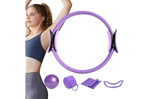 CGACCSD Set da pilates per la casa Better Me, Pilates Ring Set, 5 pezzi Pilates Essentials Kit, Pilates Cerchio Anello per gambe braccia e cosce perdita di peso