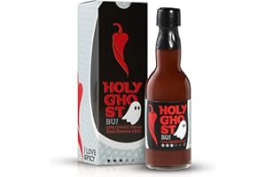 ‎I LOVE SPICY Holy Ghost 100 ml – Rzemieślniczy Sos Chili z Red Savina, Kakao i Cynamonem – Wegański – Poziom Ostrości 3/5 – Dla Smakoszy z Charakterem