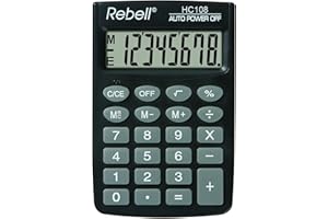 Rebell HC108 - Calcolatrice Tascabile
