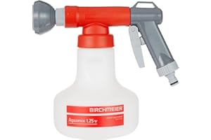 Birchmeier Aquamix 1.25 V Dünger / Wassermischer - Für Präzises Dosieren Flüssiger, Rasendünger, Pflanzenstärkungsmittel im Verhältnis 0.2%, 0.5%, 1% und 2% - Bewässerung und Düngen in einem