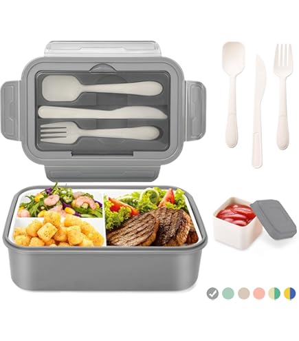 Geïsoleerde Dubbellaagse Lunchbox Set Plastic Lunchbox Magnetron Lunchbox Dubbel