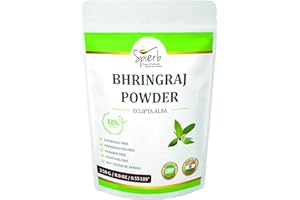 Spierb Bhringraj Powder 250gm for Hair Growth and Hair Care treatment - Natural Bhringaraj Powder Herbal Bringaraj Powder Bringraj Powder Hair Thickener 100% Pure Eclipta alba False Daisy Hair Mask