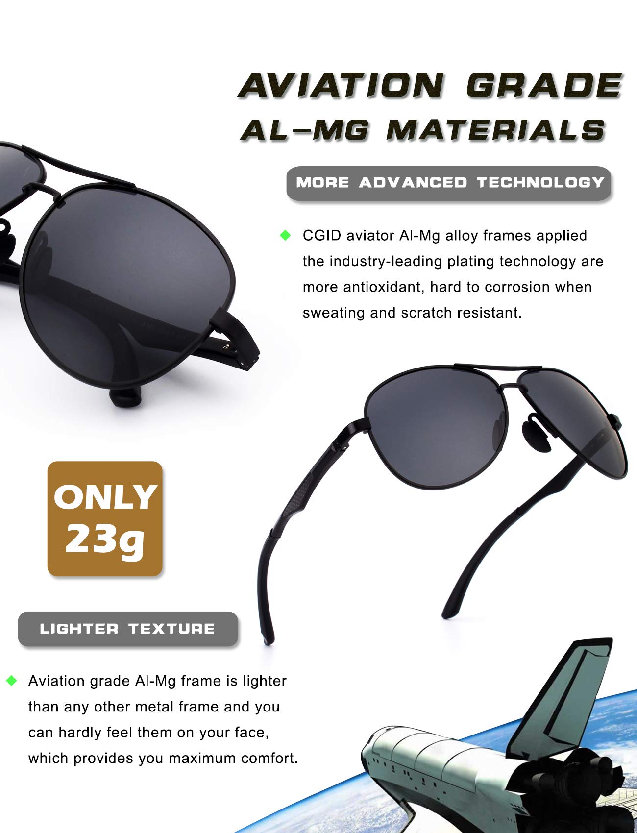 CGID-GA61-Prima-de-aleacin-Al-Mg-Pilot-gafas-de-sol-polarizadas-UV400-bisagras-de-resorte-duplicadas-completas-gafas-de-sol-para-Hombres-Mujeres