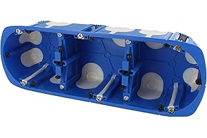 BLM Boîte d'encastrement multi-matériaux RT2012 - 3 postes - D.67 prof.50