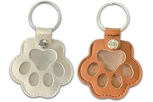 Duuclume Personalisierte Aufbewahrungsbox für Tierhaare für Hunde, Tierhaar-Aufbewahrungstasche, Fell-Schlüsselanhänger für Haustiere, Gedenkgeschenk für Hunde Katzen, Pfotenform,